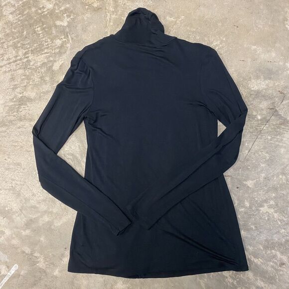 Romeo & Juliet Couture Draped Smocked Cardigan Top Womens Sz S Black - Picture 13 of 13